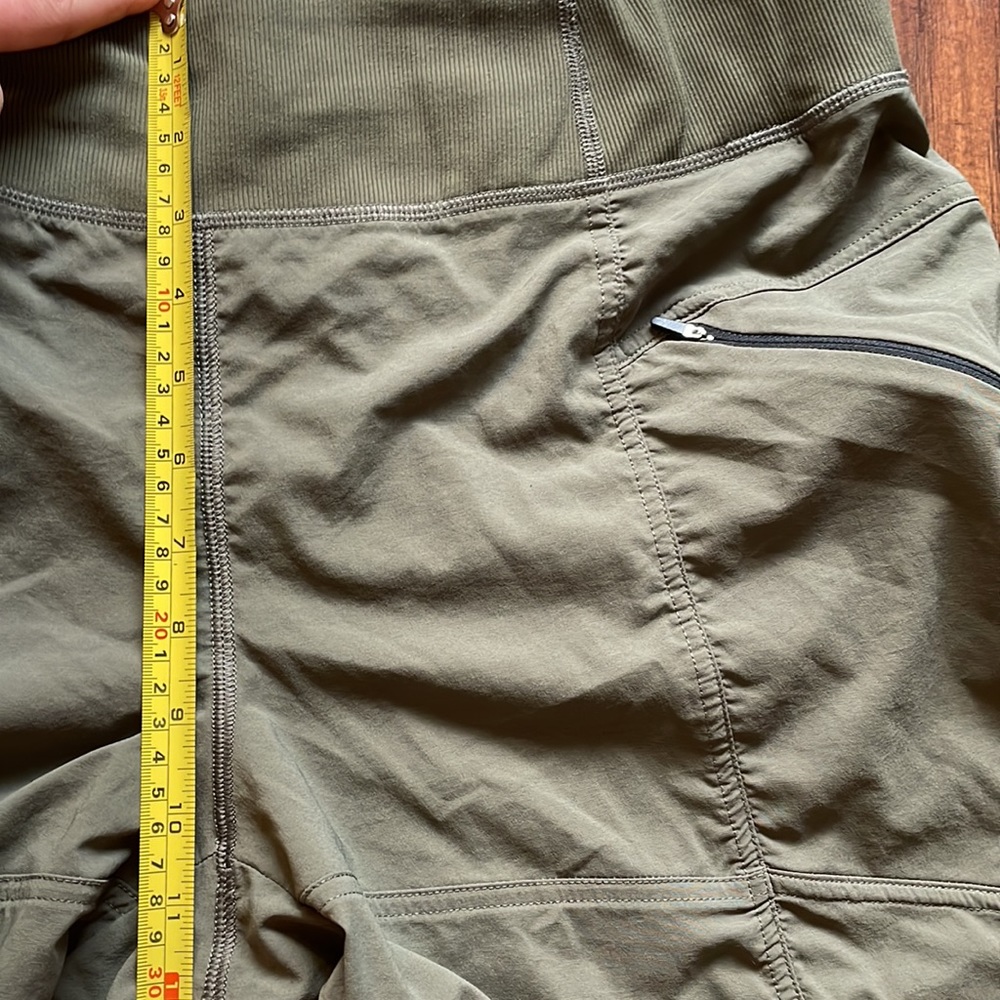 Prana Lightweight Quick Dry Adjustable Waist Ankles Pants Olive Green XL Joggers - Picture 9 of 11